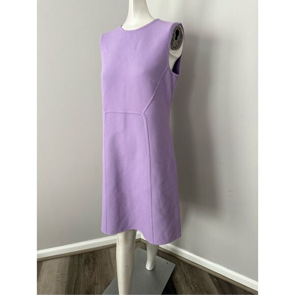 NWT Michael Kors Collection Sleeveless Wool Blend Shift Dress Freesia Size 6 $16 - Picture 4 of 11
